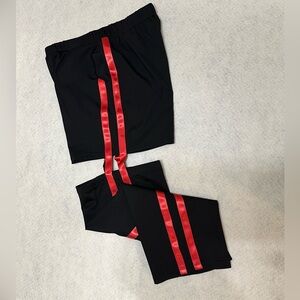 Red and  Black Pants